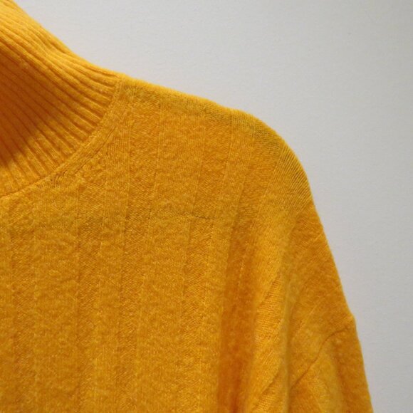 J. CREW Ribbed Mockneck Sweater in Supersoft Yarn Tangerine Orange - Size XL - Picture 5 of 14